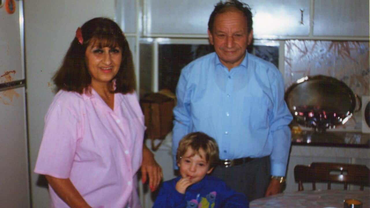 'The Nutrition Guy', Joel Feren, as a child with his grandparents in the kitchen.