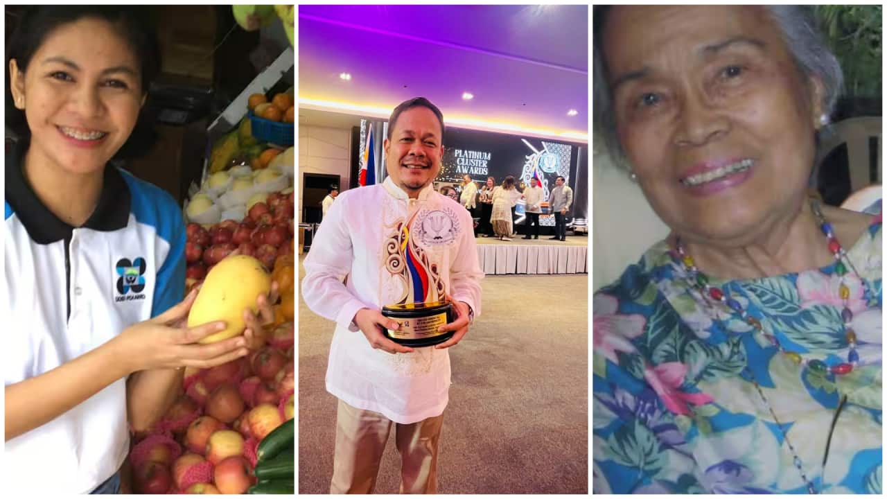 Notable Australia Awards alumni Cecilia Alaban, Roy Ponce and Dionisa Arola.