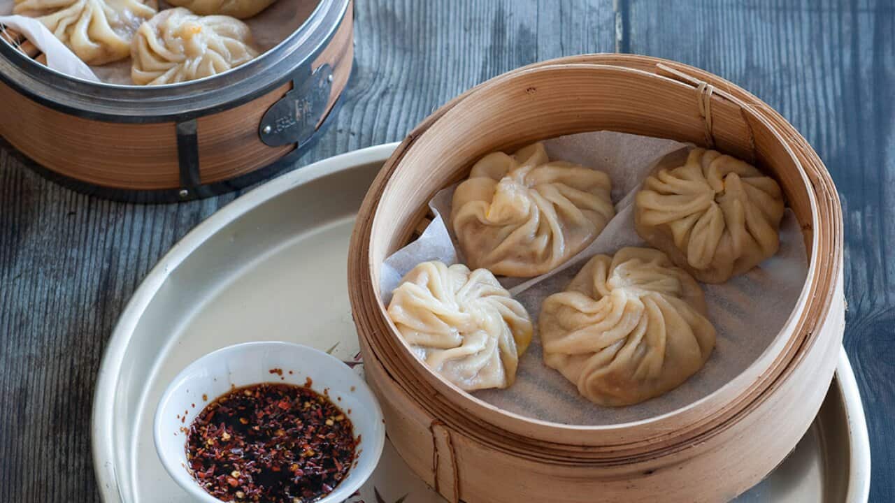 Steamed pumpkin dumplings