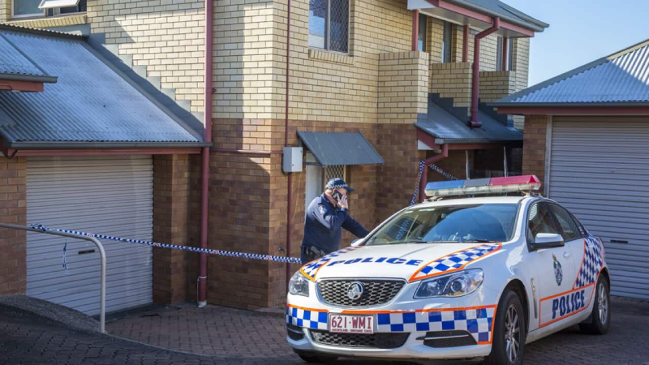 A couple are assisting police with inquiries over the death of a toddler north of Brisbane.