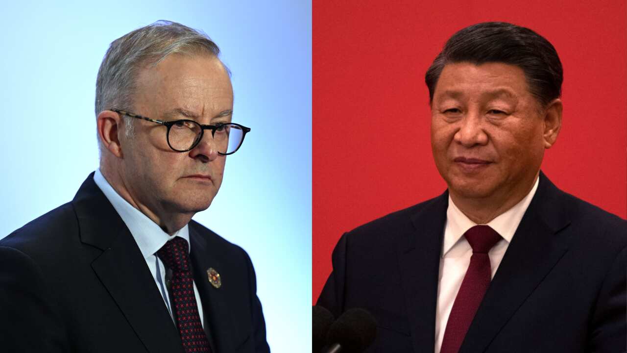 Australian Prime Minister Anthony Albanese and Chinese Premier Xi Jinping