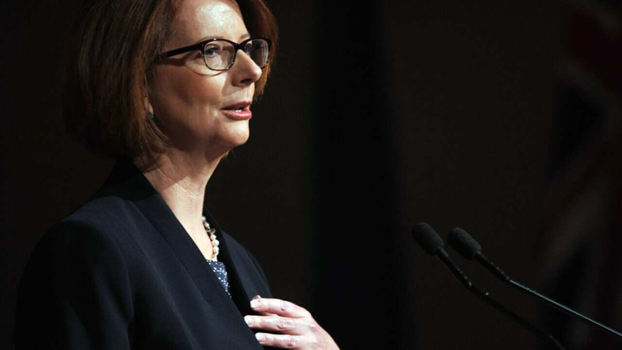 PM denies she's campaigning