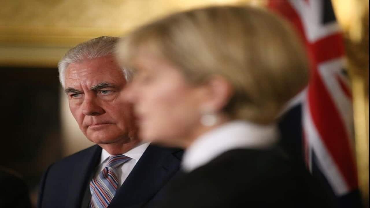 Rex Tillerson and Julie Bishop