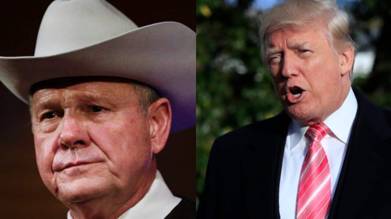 Roy Moore and Donald Trump