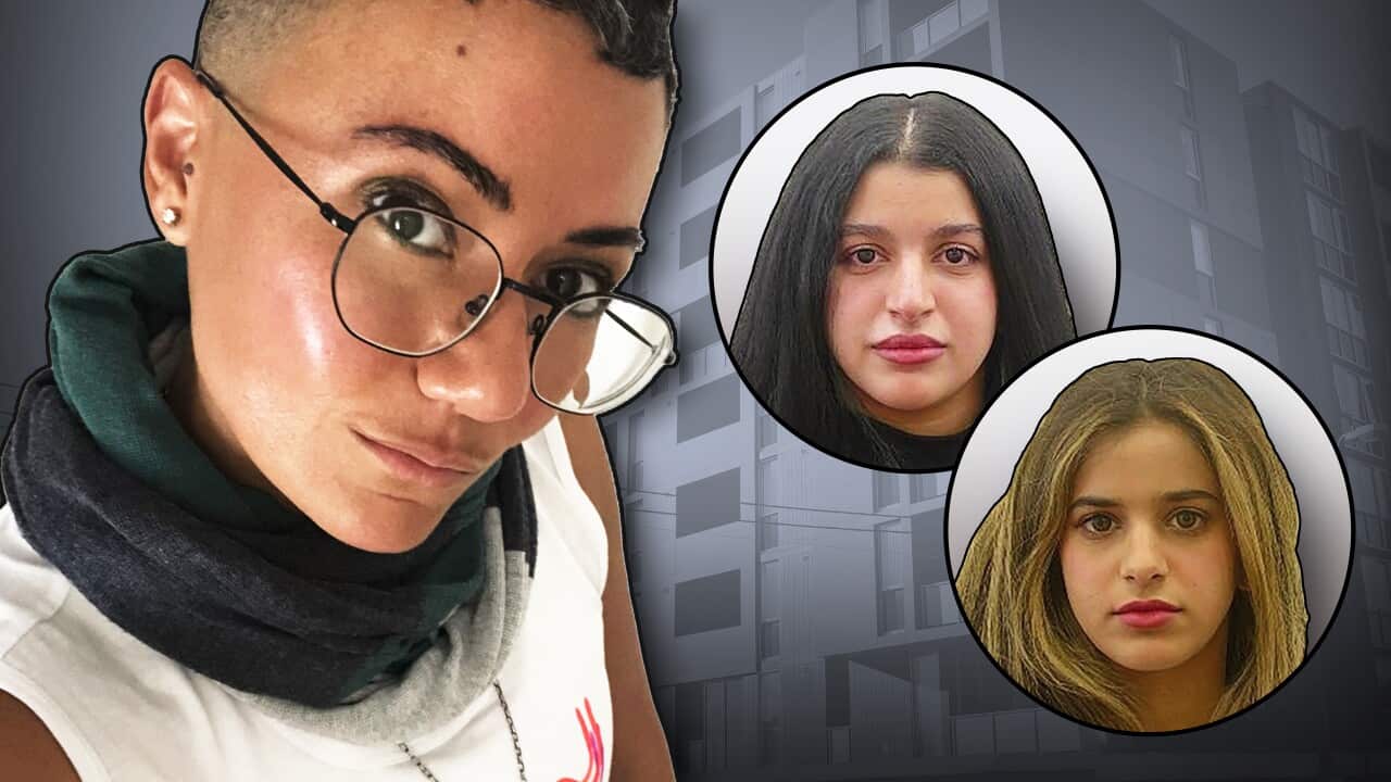 A larger image of a woman and inset, two women