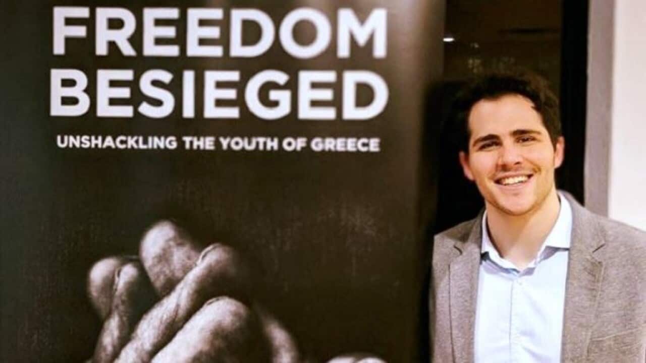 Greek Canadian filmmaker Panayiotis Yannitsos', the creator of feature-length documentary 'Freedom Besieged'.