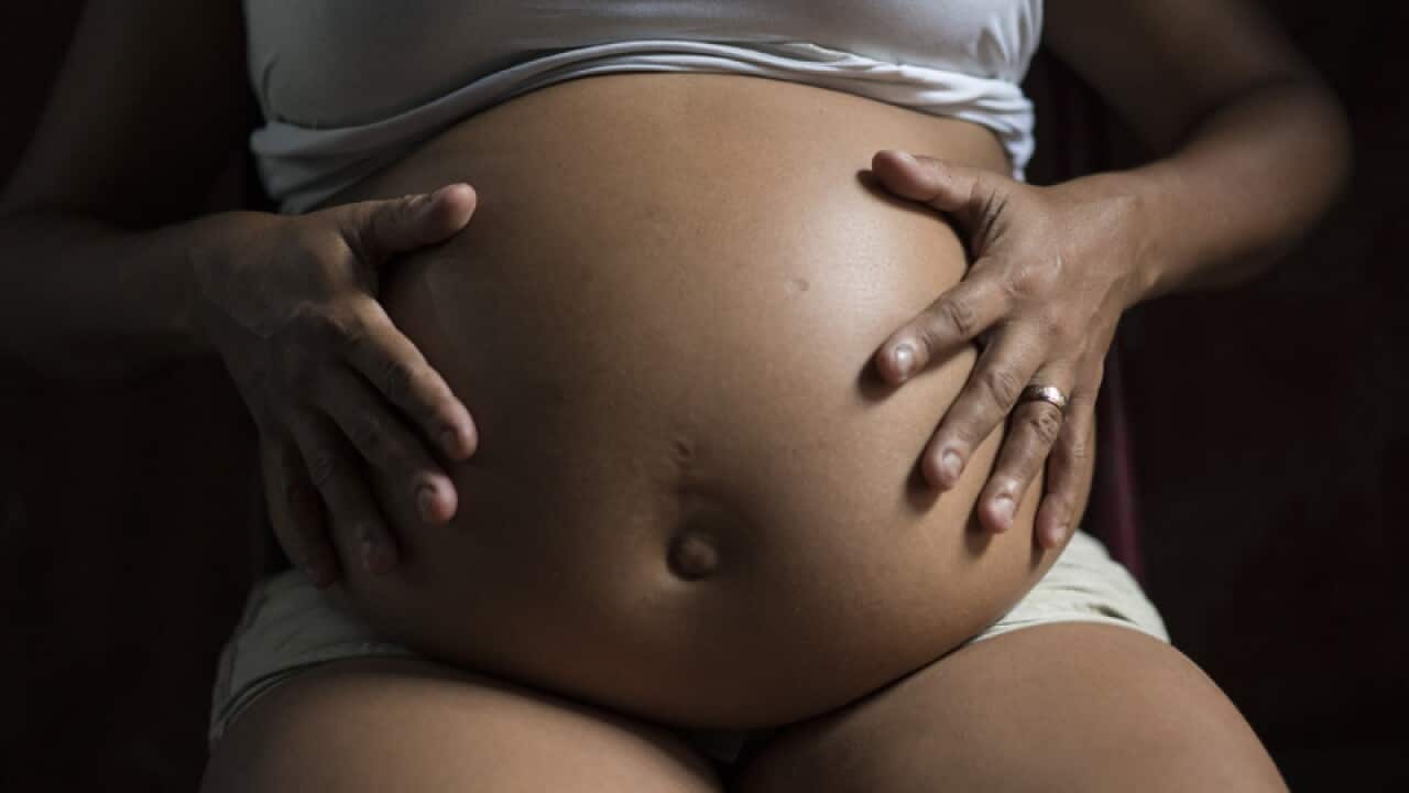 Daniele da Silva, who is seven months pregnant