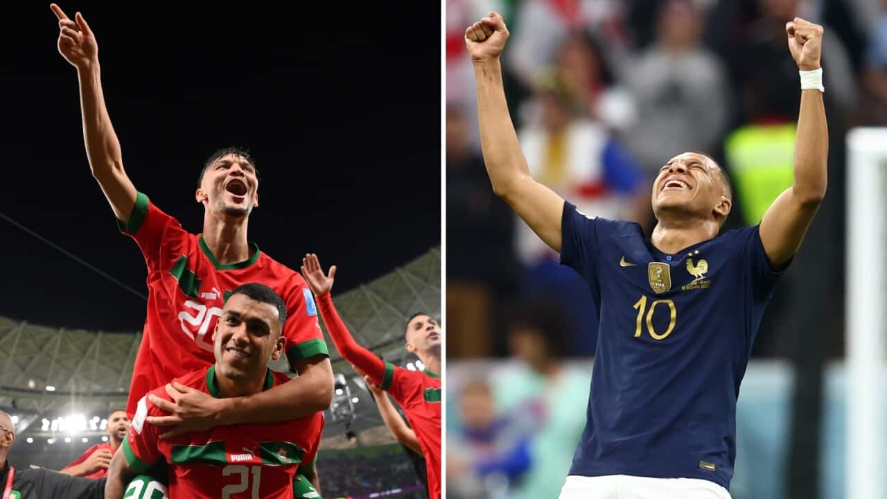 Morocco and France celebrate quarter-final victories