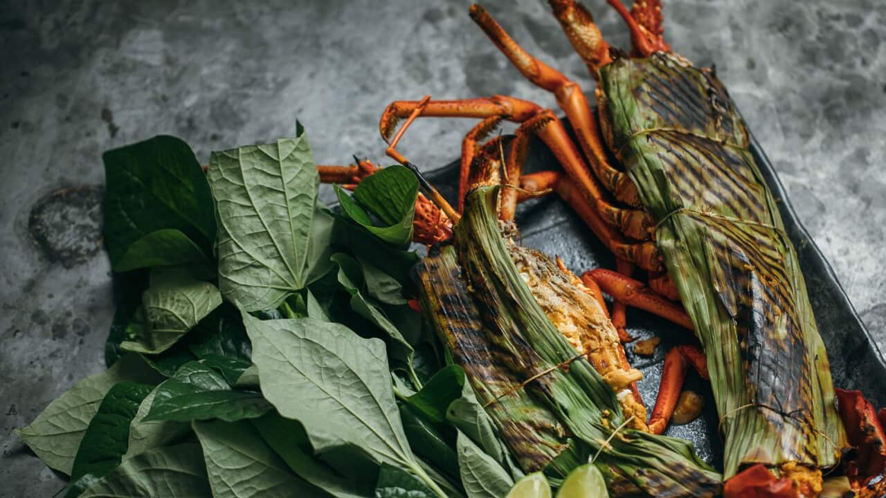 Rock lobster otak-otak