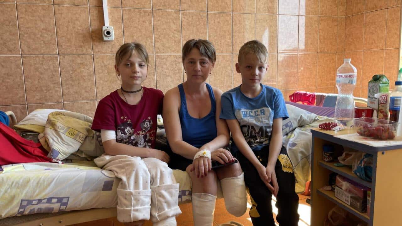 Nataliya’s family was one of the many caught up in the tragedy at Kramatorsk railway station in April, when a missile hit and injured hundreds who were fleeing fighting at home.