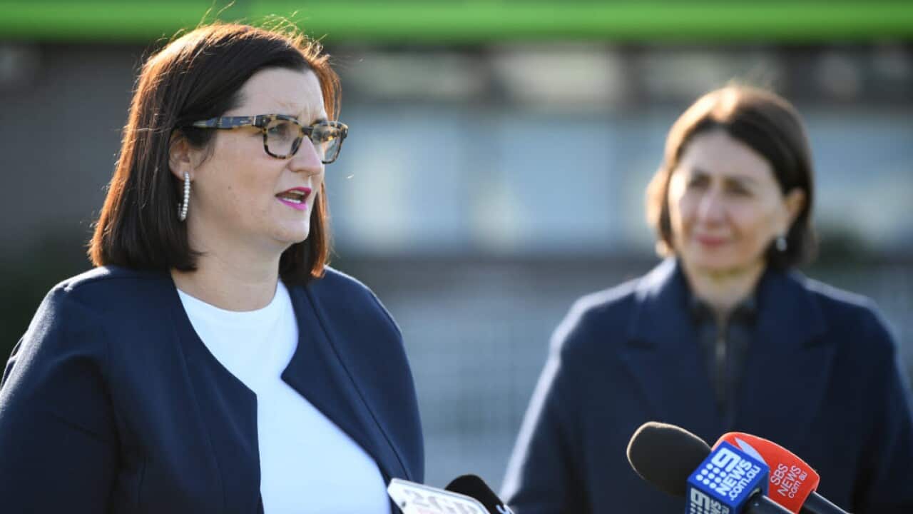 A file photo of NSW Minister for Education Sarah Mitchell and Premier Gladys Berejiklian.