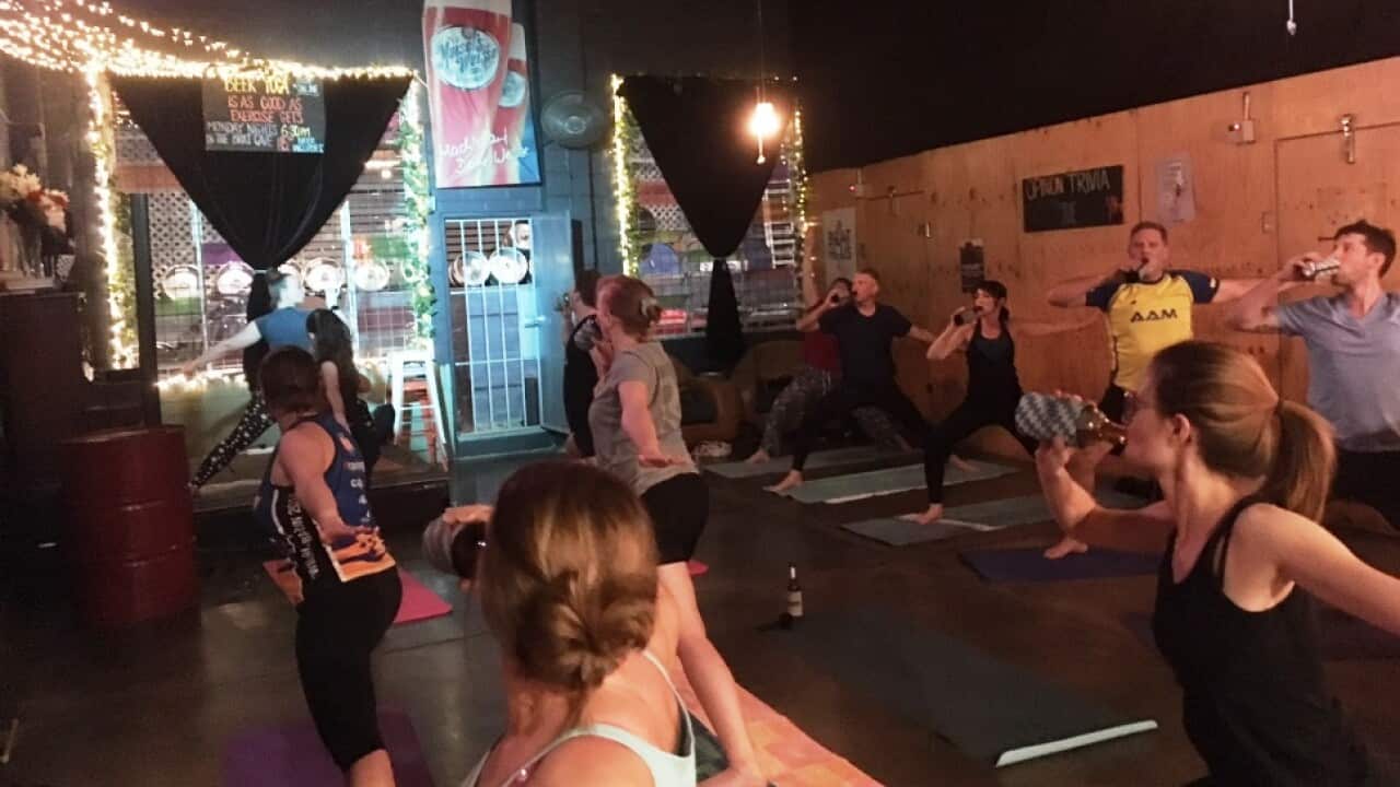 Bier Yoga in Brisbane