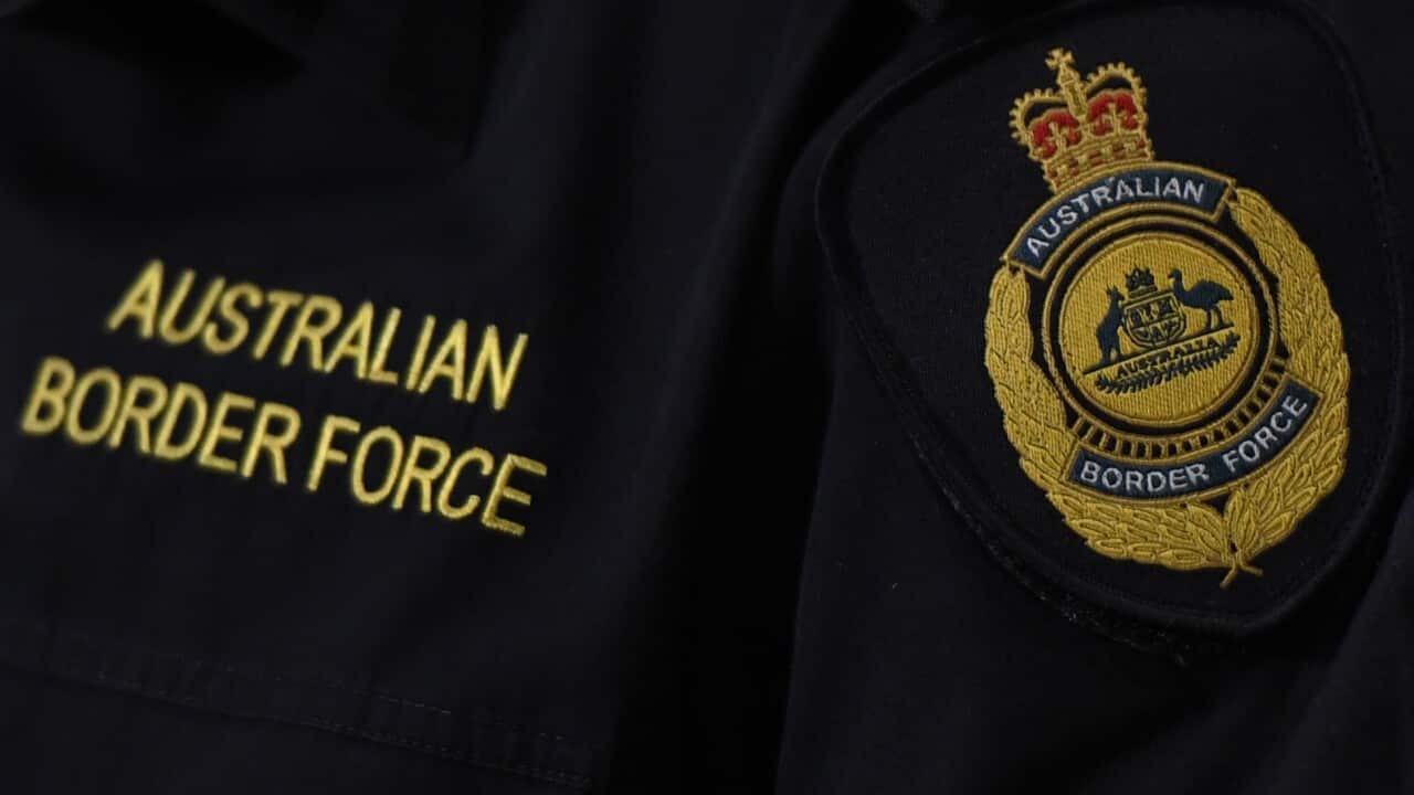 The Australian Border Force logo is seen at Customs House in Sydney, Friday, March 3, 2017. (AAP Image/Dean Lewins) NO ARCHIVING