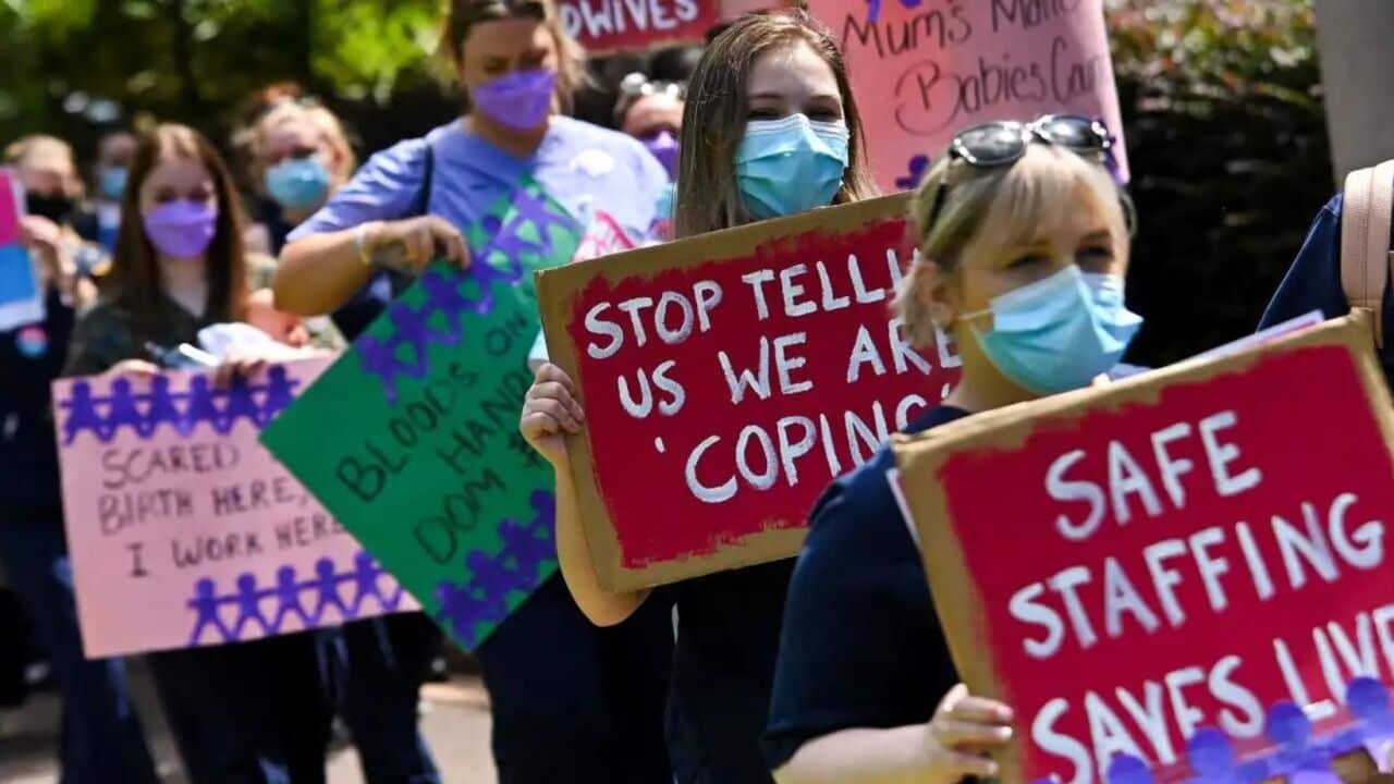 NSW nurses participated in a strike