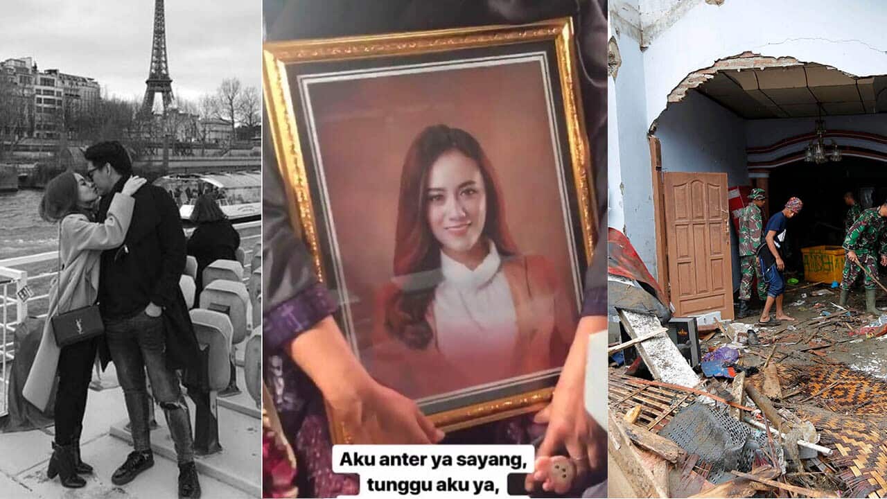 Lead singer of Indonesian pop band Seventeen Riefian Fajarsyah has posted an emotional video of his wife's funeral to social media. 