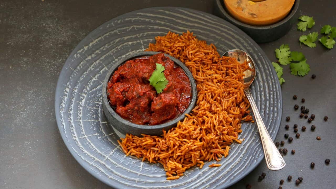 Jollof rice is considered Nigeria's national dish and it’s a signature item at Little Lagos in Sydney's Newtown.