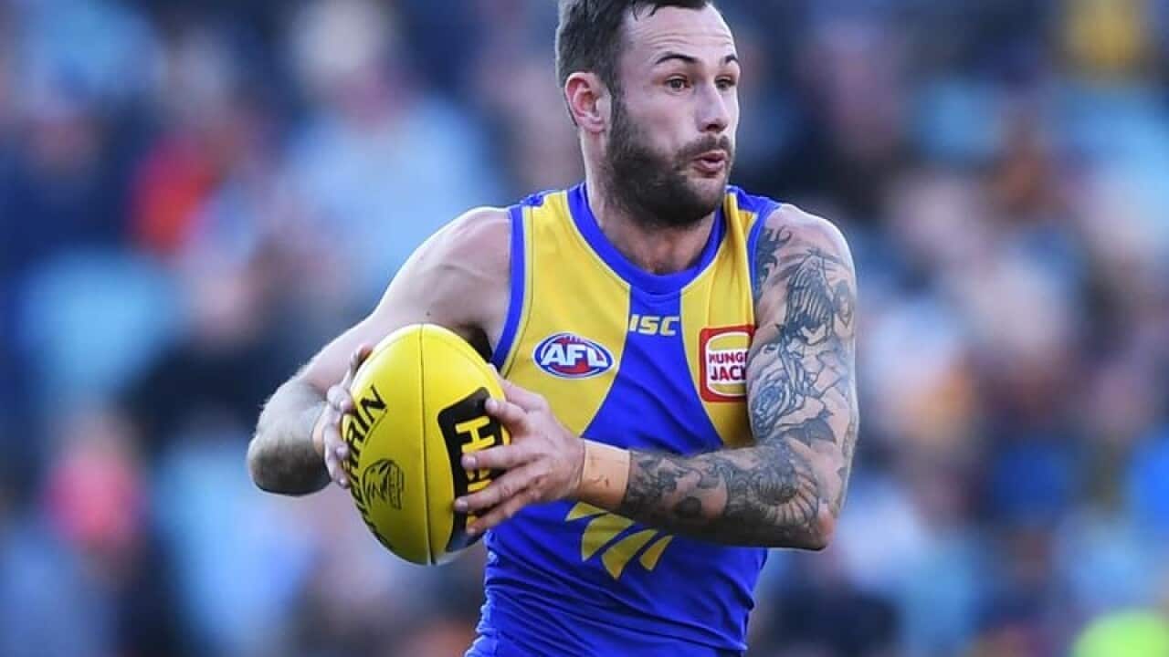 West Coast Eagles midfielder Chris Masten