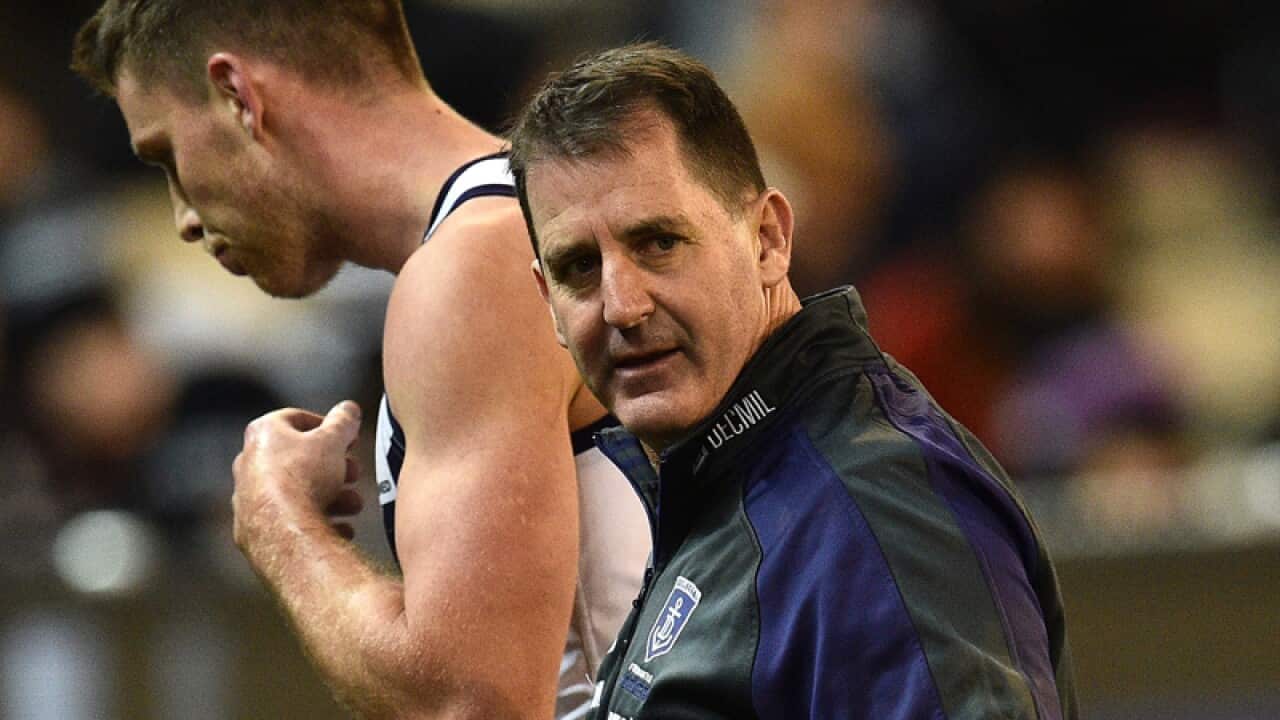 Coach of the Dockers Ross Lyon