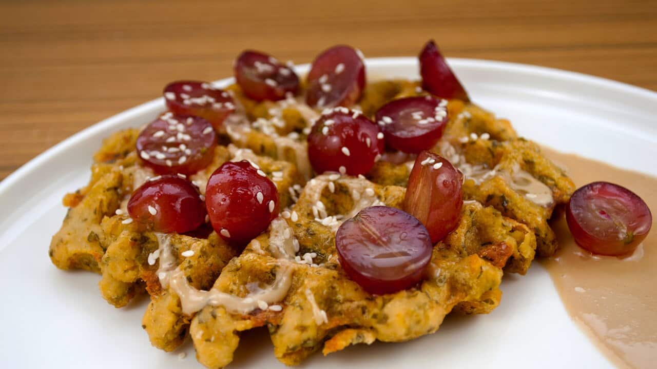 Falafel waffles
