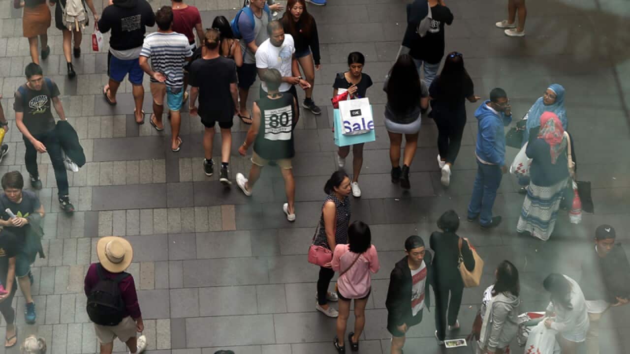 Shoppers during Boxing Day