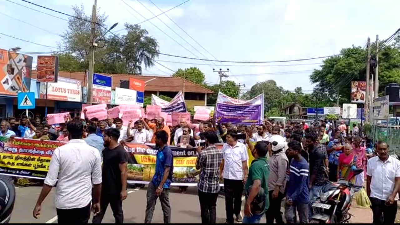 Protest in North-East Sri Lanka