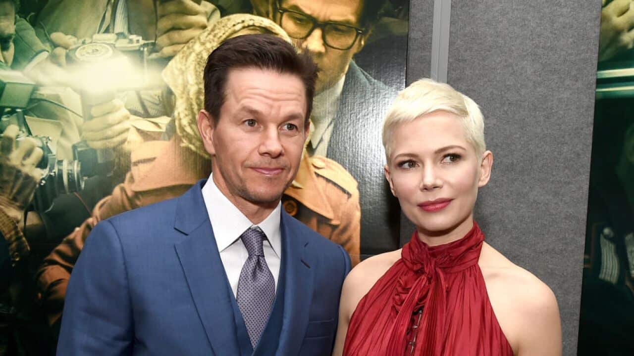 Mark Wahlberg (L) and Michelle Williams attend the premiere of Sony Pictures Entertainment's 'All The Money In The World' at Samuel Goldwyn Theater in Beverly Hills, California.