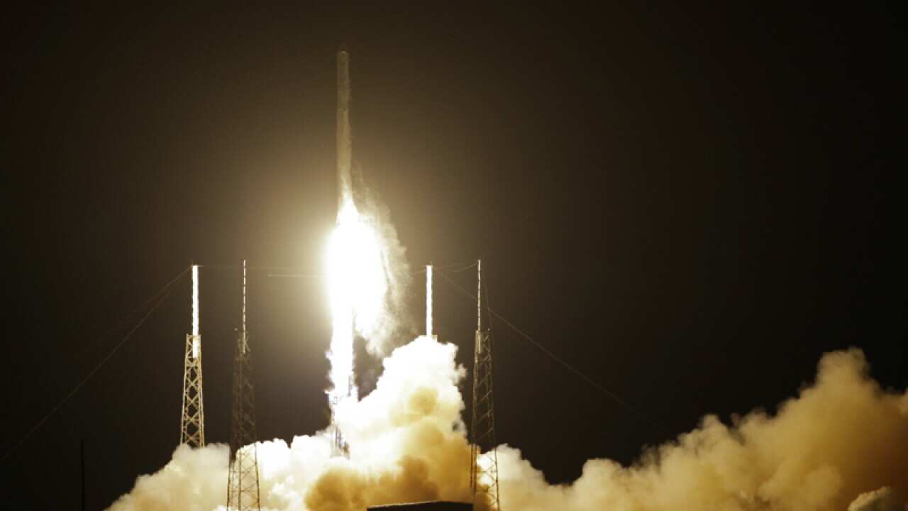The Falcon 9 SpaceX rocket