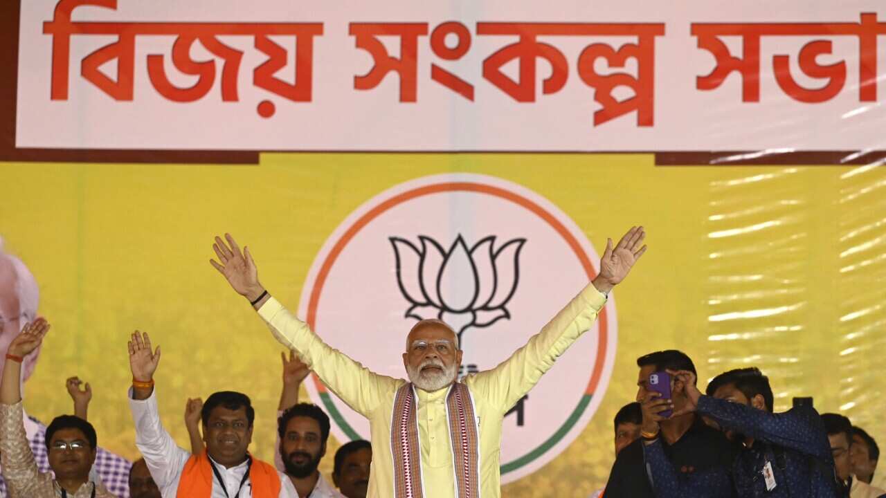 India: Prime Minister Narendra Modi Holds An Election Campaign Rally In West Bengal