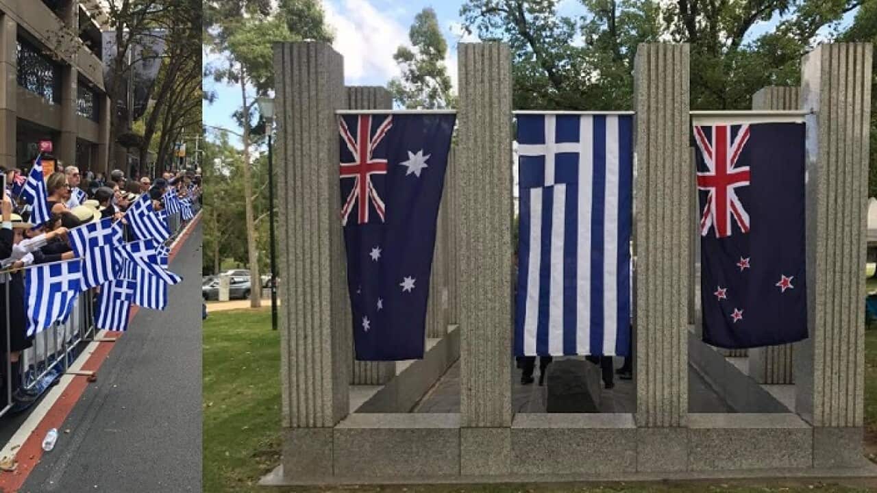 The Australian Hellenic War Memorial near Melbourne's Shrine of Remembrance.