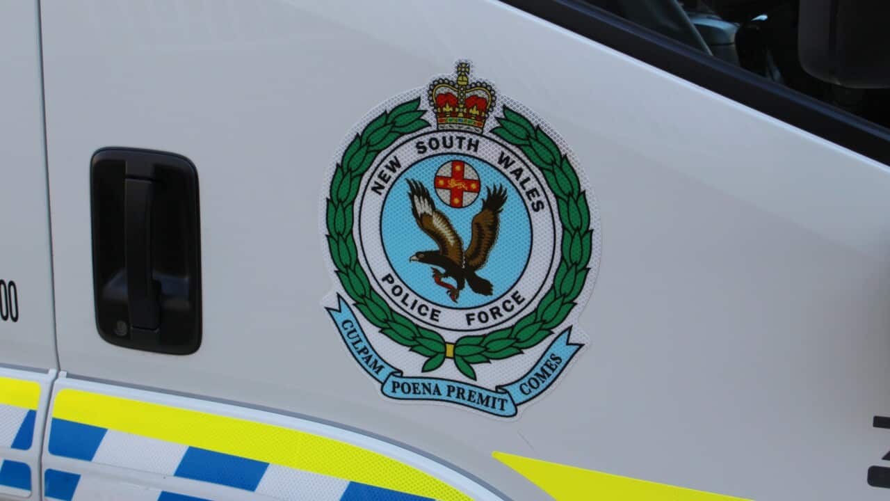 A NSW Police logo is seen on the side of a NSW Police Rescue vehicle at Gordons Bay, Coogee, Sydney, on Monday, October 23, 2017. (AAP Image/ Candice Marshall)