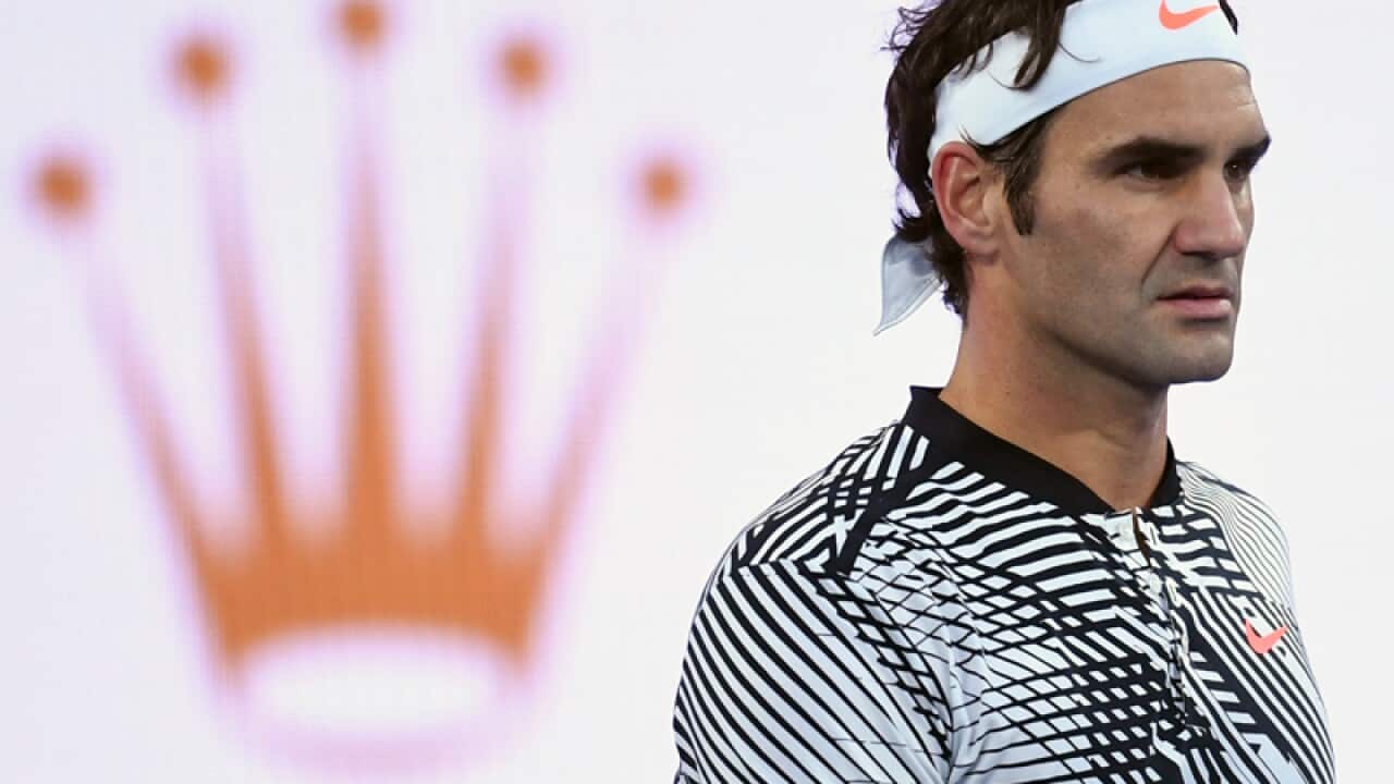 Roger Federer of Switzerland