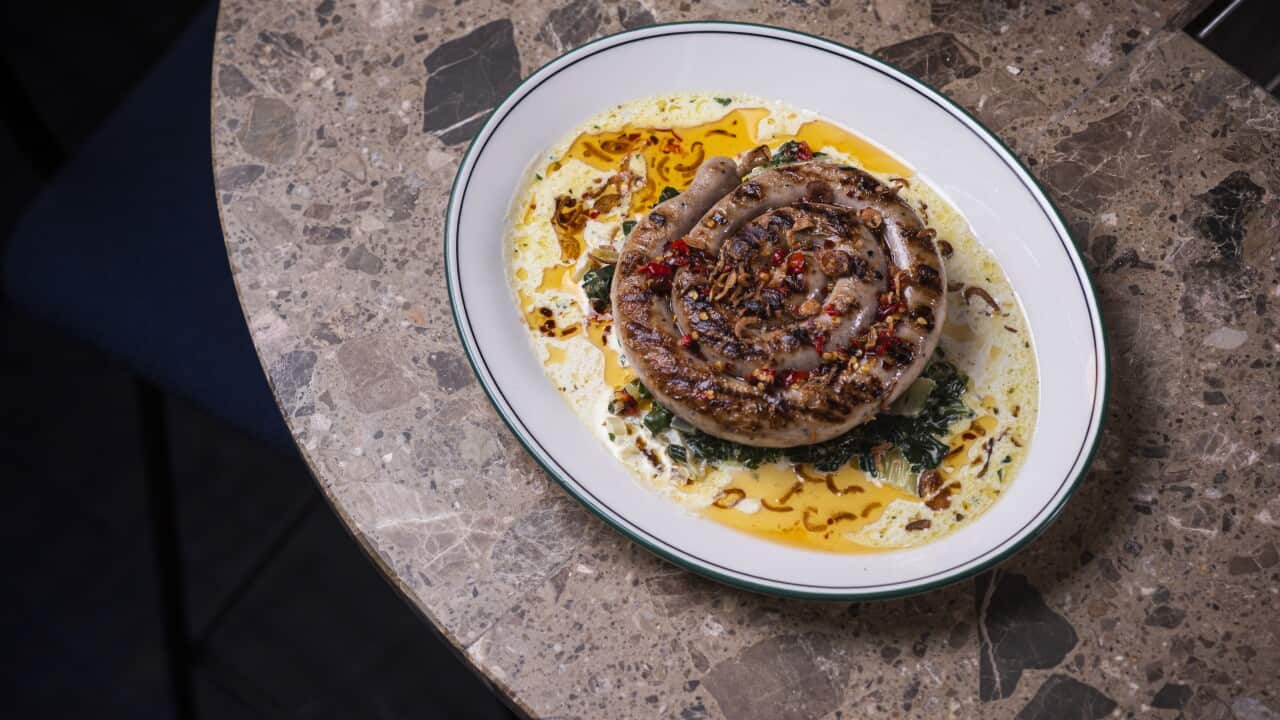 Tuscan-inspired chicken neck sausages italian food