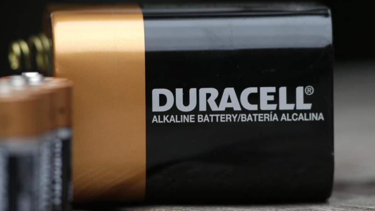 A Duracell battery.