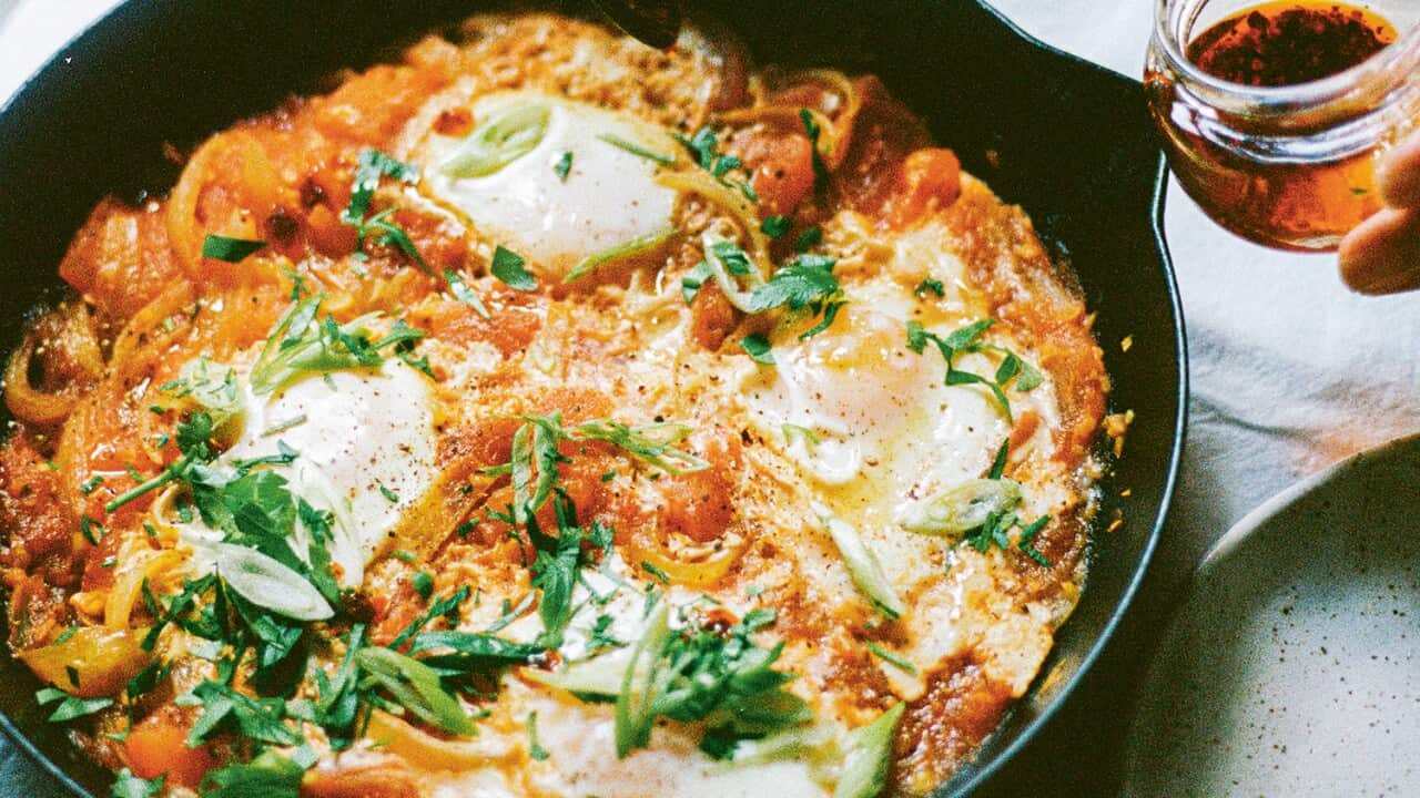 Tomato and egg 'shakshuka'