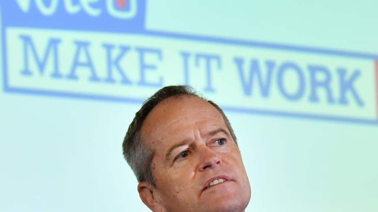 Australian Opposition Leader Bill Shorten is during a NDIS forum.