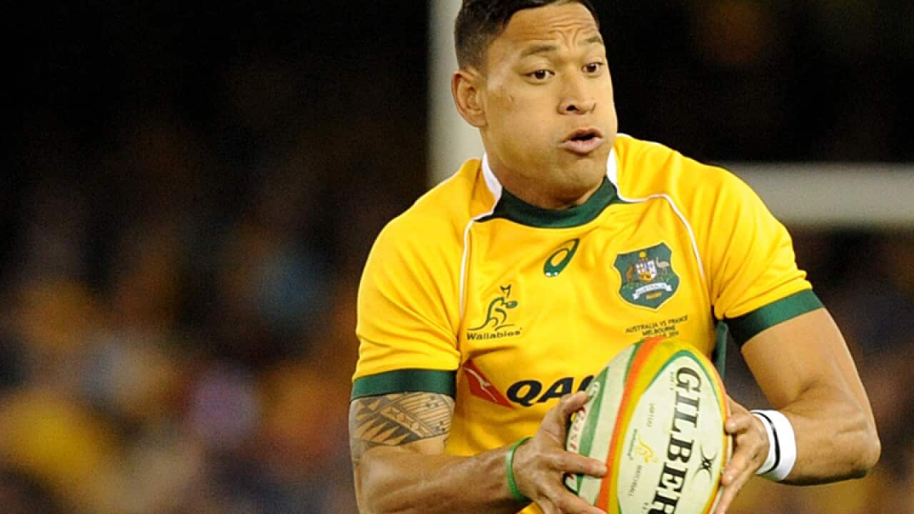 Isreal Folau of Australia