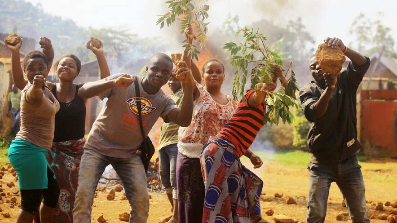 Waandamanaji waonesha hisia zao kuhusu kuahirishwa kwa uchaguzi mjini Beni, DR Congo