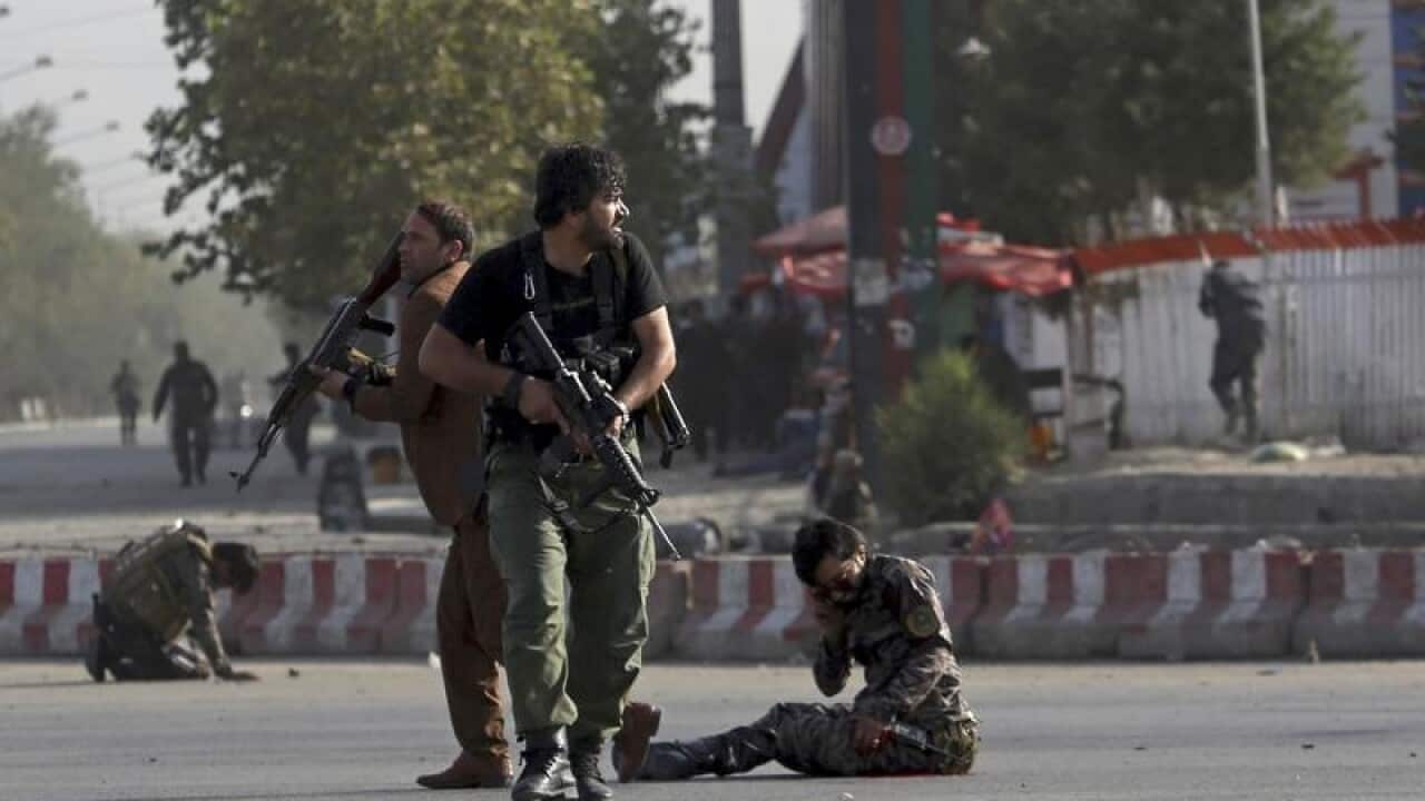 The scene in Kabul.