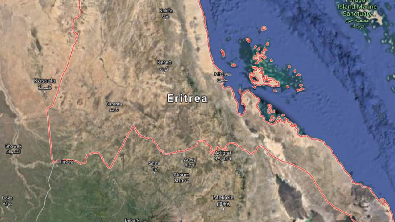 Map of Eritrea