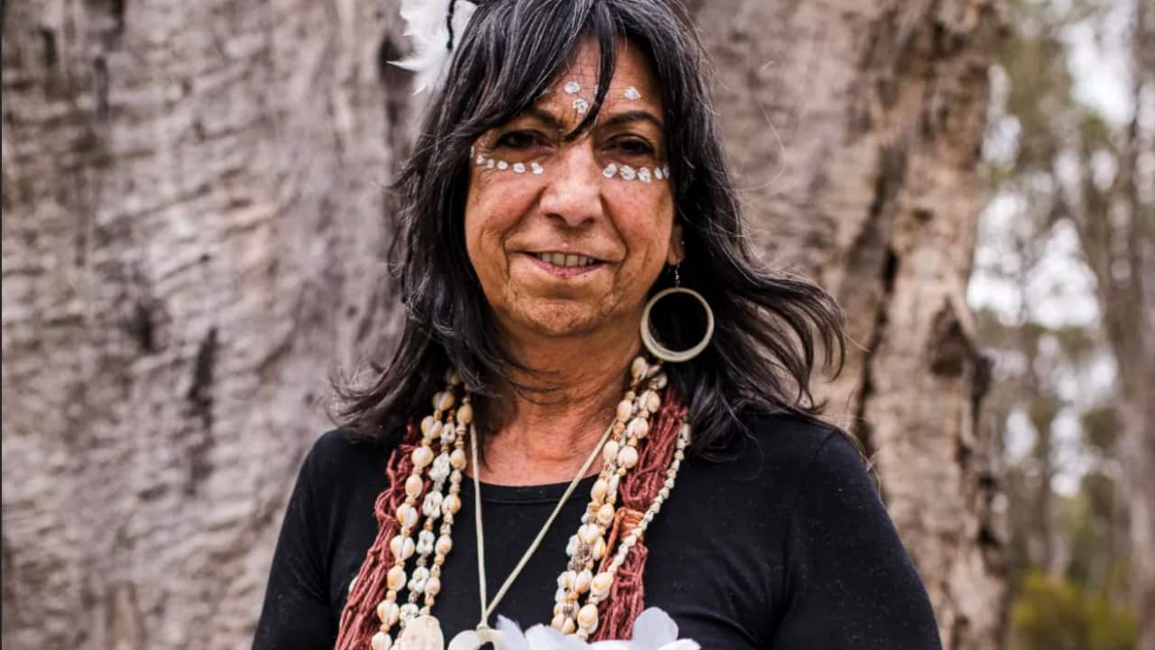 Waddi Waddi, Ngarrindjeri and Yorta Yorta artist and master weaver Glenda Nicholls