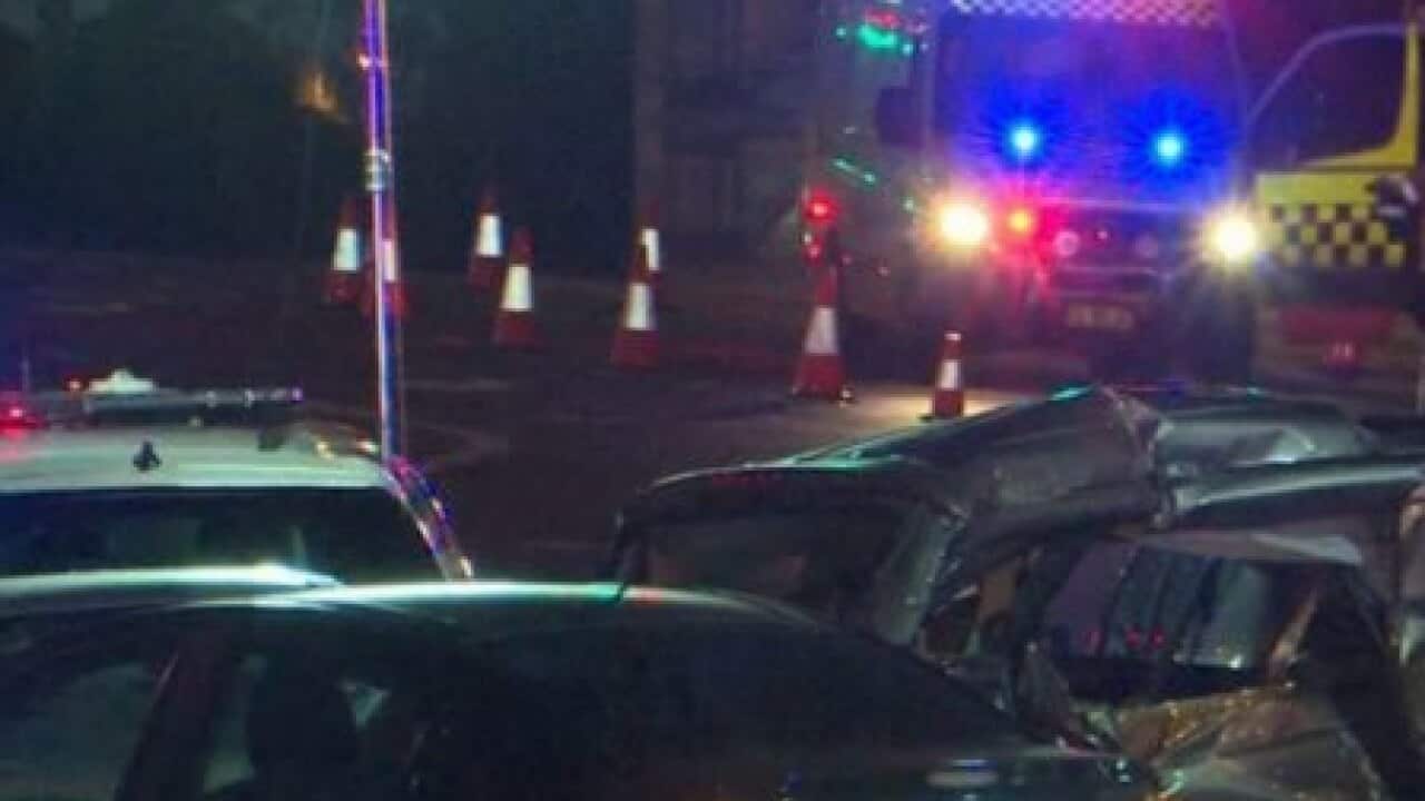 Car crash at Baulkham Hills