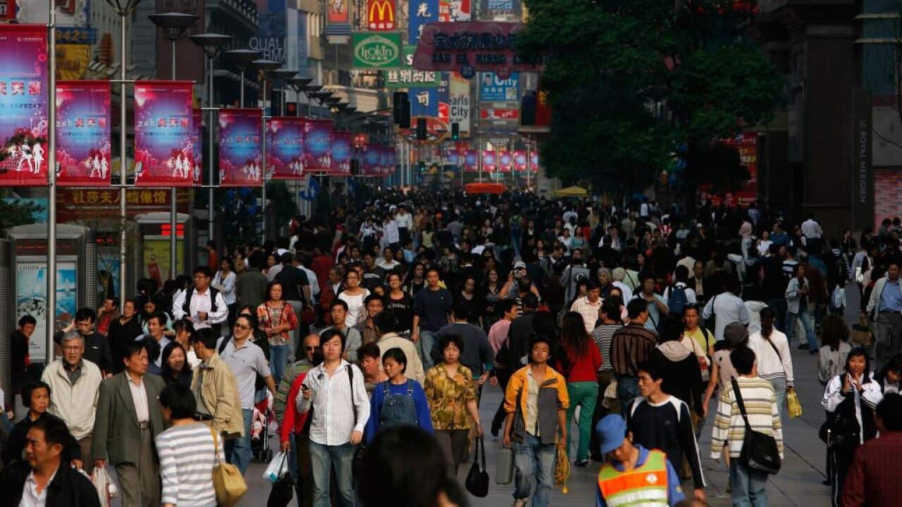 The United Nations predicts the number of people living in mainland China will peak in 2030 before declining.