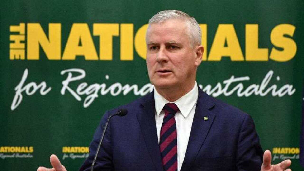 Deputy Prime Minister Michael McCormack at the Nationals Federal Council at the Canberra Hyatt Hotel in Canberra, Saturday, August 18, 2018.