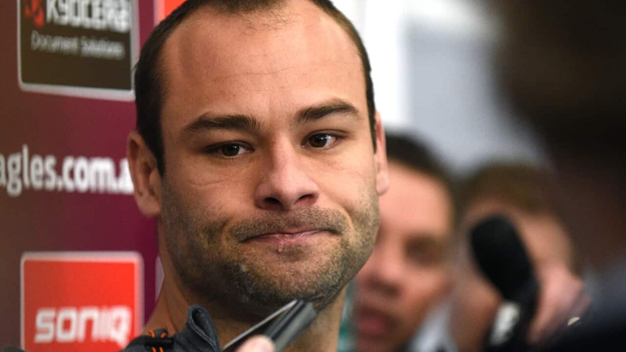 Manly Warringah Sea Eagles fullback Brett Stewart