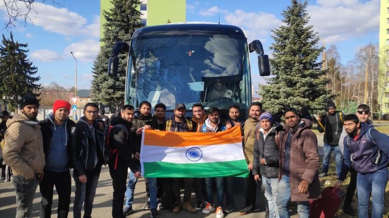 Indian students stranded in Ukraine were rescued by the Indian embassy in Slovakia.