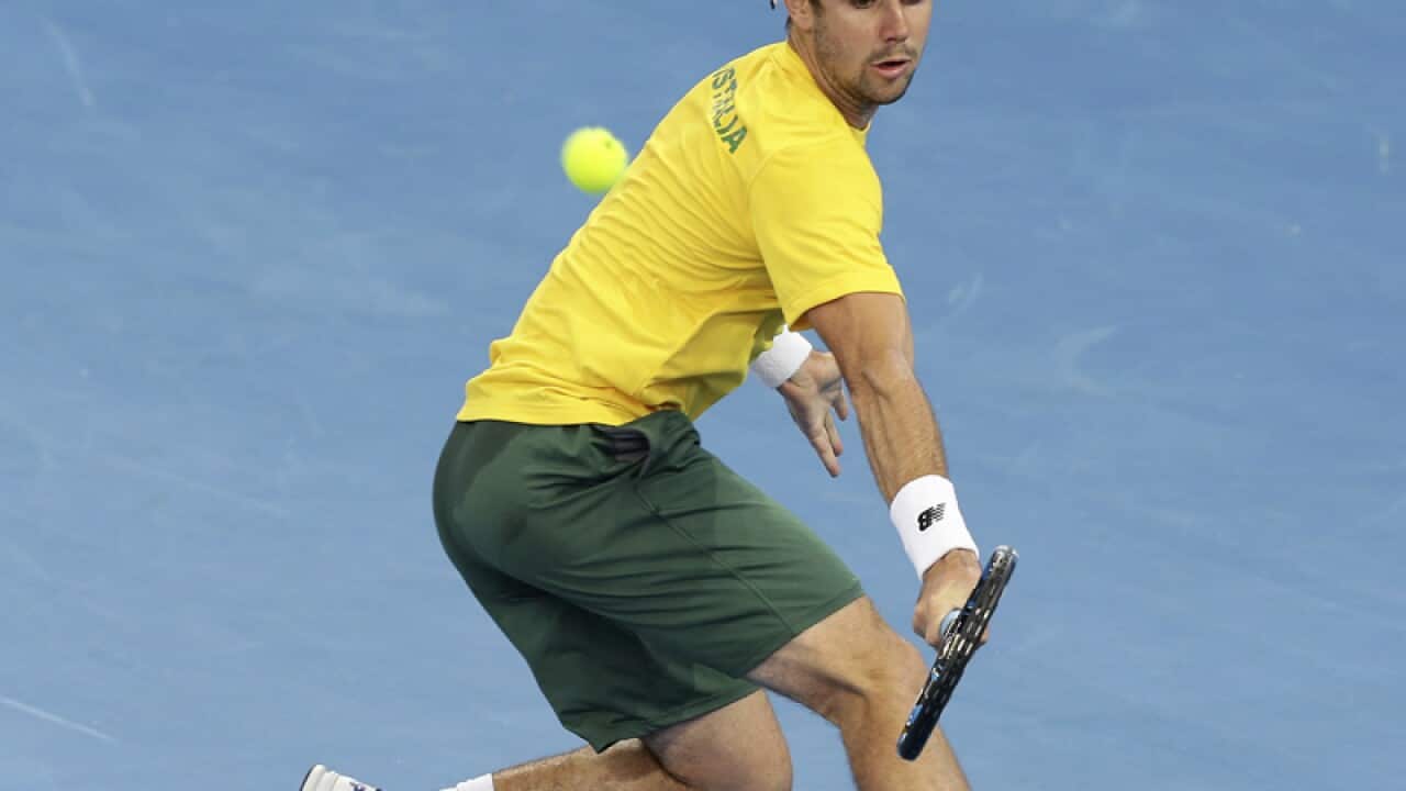 Jordan Thompson of Australia