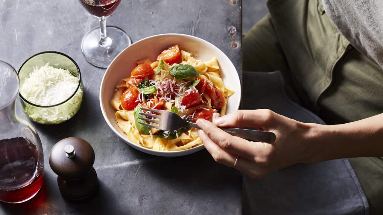 Lecce pasta with salted ricotta (sagne n'cannulate with cacio ricotta)