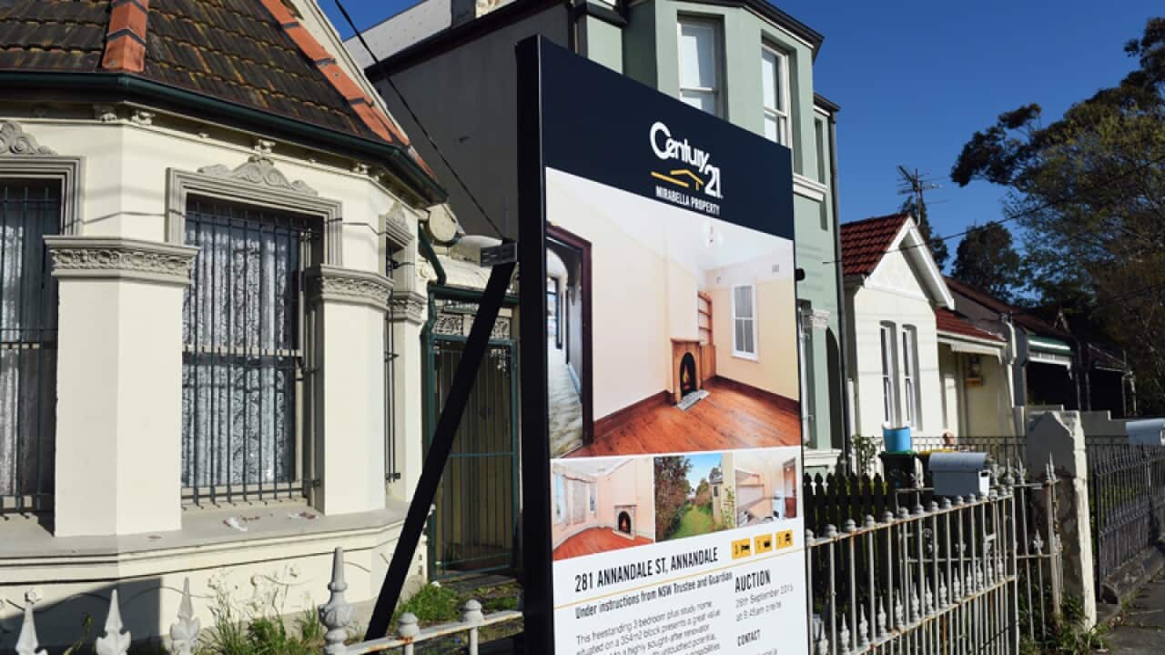 A row of residential properties in Sydney.