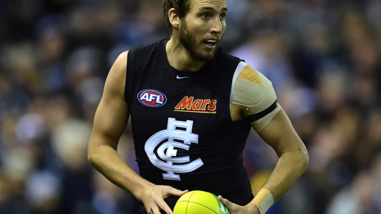 Carlton Blues player Dale Thomas.