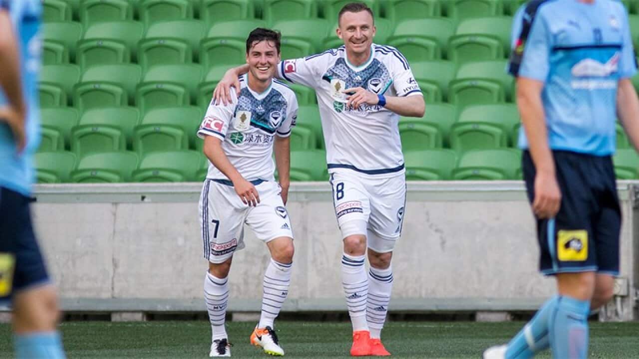 Marco Rojas and Besart Berisha